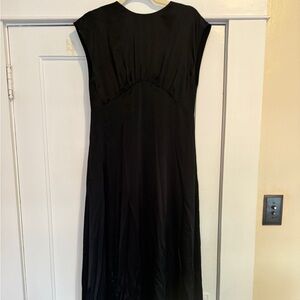 Black astral Silk maxi dress
